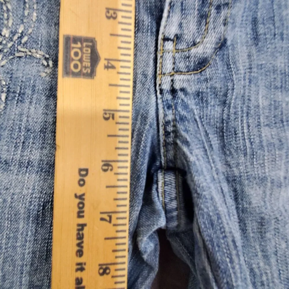 American Eagle Jeans Womens Size 4 Regular Stretch Skinny Flare Blue